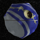 A giant Blitzball floating in space and dressed up like the famous Star Wars Death Star station.